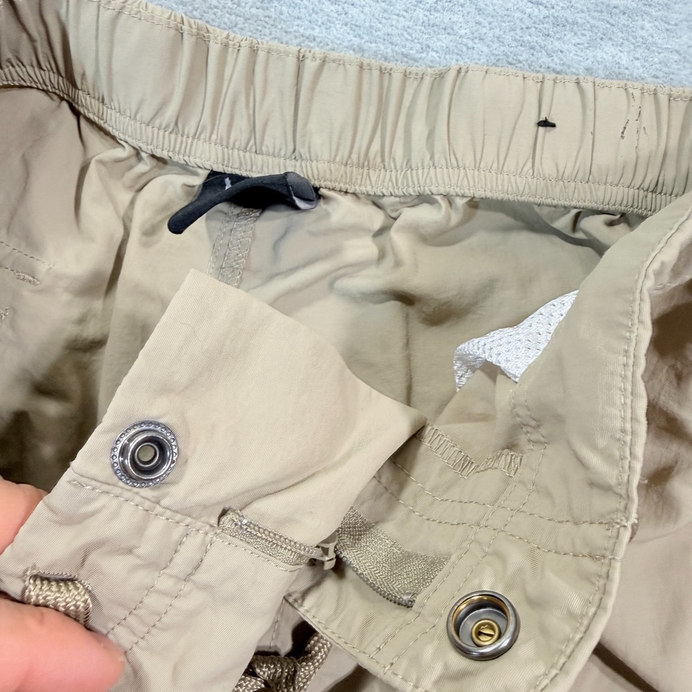 Emage Cargo Pants Men S Tan Drawstring Hem Utility Pockets Streetwear Fit - Picture 7 of 12